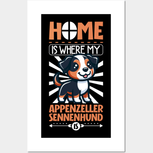 Home is with my Appenzeller Sennenhund Posters and Art